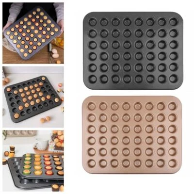 Large Capacity Muffin Dessert Tray 48 Cavity 48 Mini Baking Molds  Bakeware. - image 1 of 4