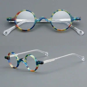 Monturas de gafas redondas pequeñas vintage retro ligeras de color mixto unisex - Imagen 1 de 18