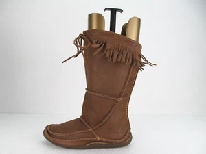 Durango Women's Santa Fe Tall Moccasin Brown Leather Fringe size 8 M - Bild 1 von 13