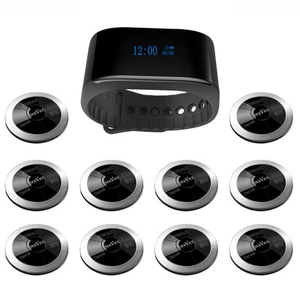 Singcall drahtloses Anruf-Pager-System, 1 wasserdichte Uhr und 10 Pager APE330S - Bild 1 von 10