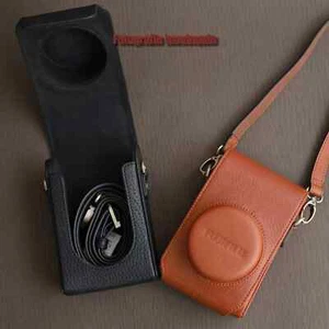 Genuine Leather Full Protection Camera Case Bag Boby For Fujifilm X100VI X100V - Picture 1 of 15