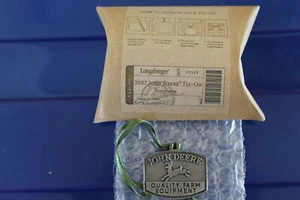 Longaberger 2007/2009 John Deere Basket Emblem Metal Tie-On #23519 - NEW - Picture 1 of 5