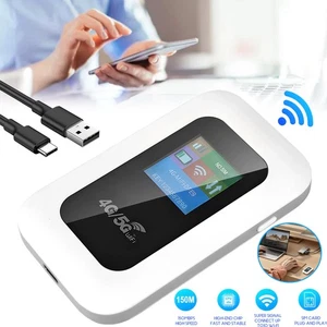 Mobiler WLAN Router mit LCD-Anzeige WiFi Tragbar Hotspot Mobiler WiFi Broadband - Afbeelding 1 van 12