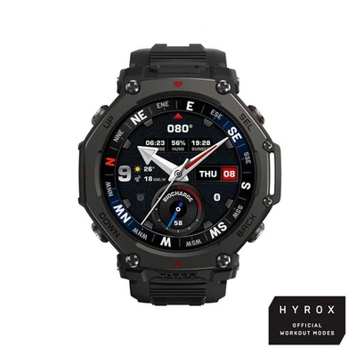 Amazfit T-Rex 3 Pro Tactical Black Smartwatch HYROX-Modus - Bild 1 von 4