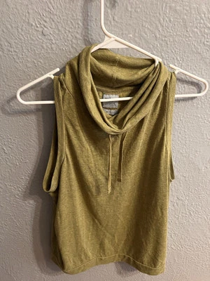Camiseta sin mangas Prana para mujer verde capucha cuello sin mangas talla XS Foto 1 de 4