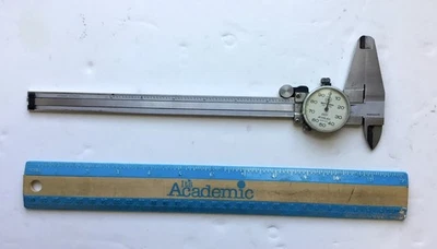 Pinza de esfera Mitutoyo vintage, n.º 505-644, con joyas, 0,001” 8 pulgadas, ¡en muy buen estado! Foto 1 de 4