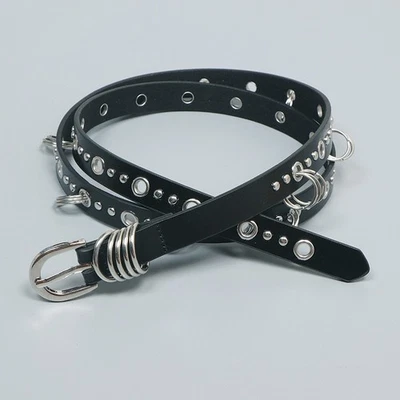 Women's Vintage Chain Belt Punk Gothic Eyelet Fashion Waist Belt Y2K Fashion New - Image 1 of 4