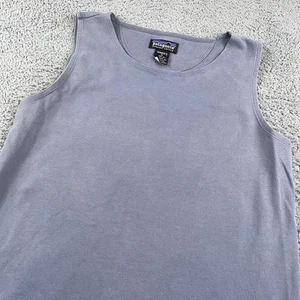 VTG Patagonia Dress Womens Medium Blue Spright Cotton Tank Casual 90s Casual - Picture 1 of 11