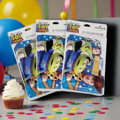 Tarjetas de agradecimiento Toy Story Hallmark paquete de 24 quilates nuevo sellado fiesta Pixar Disney Foto 1 de 4