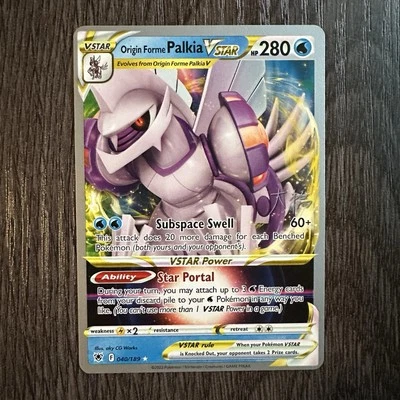 Origin Forme Palkia VSTAR 040/189 Swsh10: Astral Radiance Holo Pokemon Card - Image 1 of 4