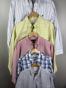 Brooks Brothers Langarm Button Down Hemd 5 Stück bestickt adrett - Bild 1 von 21