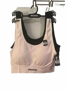 RBX Women’s Pink And Black Color Padded Bra Size M-2pack - Imagen 1 de 2
