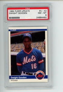 1984 Fleer Update Dwight Gooden #U-43 New York Mets PSA 8 NM-MT - Bild 1 von 6