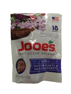 Jobes Fertilizer Spikes Potted plants and hanging baskets  #06105  Pack of 18   - Image 1 of 2