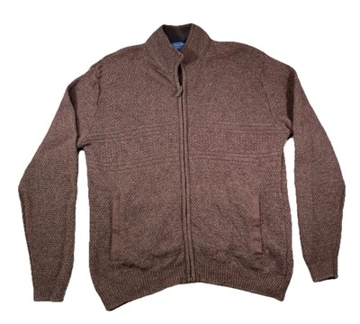 Pendleton 100% Shetland Wool Full Zip Up Knit Sweater Cardigan Men's Large - Image 1 of 4