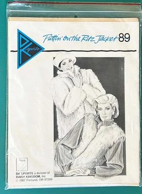 Daisy Kingdom DK Sports Pattern 89 Puttin' on the Ritz Jacket Sizes S-L Uncut - Image 1 of 2