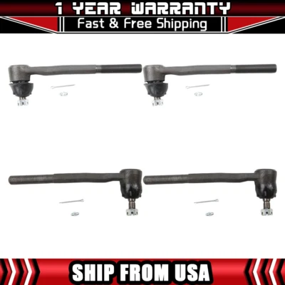 Steering Tie Rod Ends Inner & Outer 4 pcs For 1971-1972 Chevrolet Biscayne - Image 1 of 4