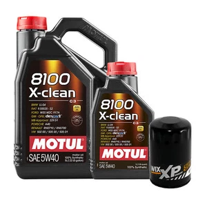 6L Motul 8100 X-CLEAN 5W40 Wix XP Filter Motor Oil Change Kit API SN - Picture 1 of 1