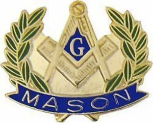 PIN DE SOLAPA DE CORONA MASON MASON - Imagen 1 de 1