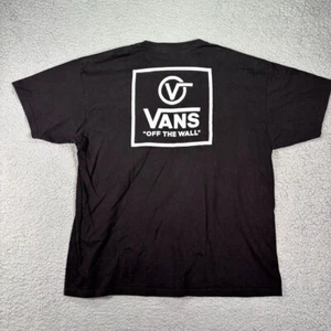 Vans t-shirt Mens 2XL Black Lightweight Skateboarding Surf Shirt s/s Crew Neck - Picture 1 of 8