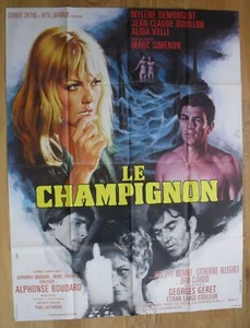 LE CHAMPIGNON simenon mylene demongeot affiche cinema originale '69 MASCII - Foto 1 di 1
