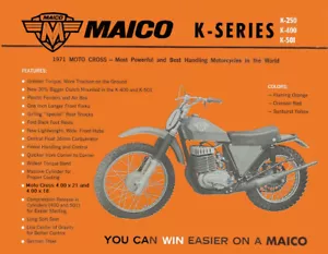 70-72 Maico Square-Barrel Service Manual AHRMA VMX AMA Vintage Motocross MX - Picture 1 of 5
