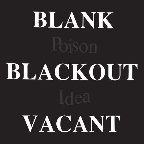 POISON IDEA "Blank Blackout Vacant" Hardcore Punk vinyl LPx2 (2020) - Image 1 of 1