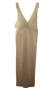Vintage Jones New York Cream Wet Bridal Sexy Lace Satin Nightgown M Gown - Picture 1 of 8
