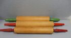 3 Antique Primitive Farmhouse Country Cottage Kitchen Wooden Rolling Pins, 17 in