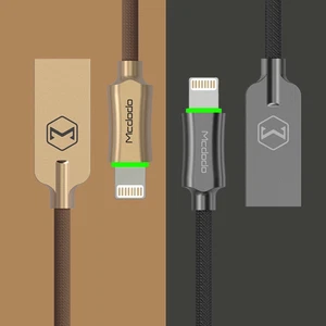 Turn OFF Smart LED Auto Disconnect Data USB Charging Cable iPhone 13 Pro/12/11/X - Picture 1 of 28