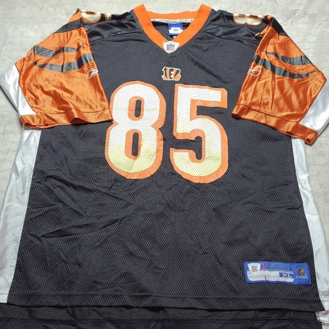 Adult XL Chad Johnson #85 Cincinnati Bengals Reebok Black NFL On Field Jersey Cover