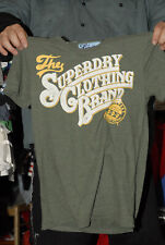 Superdry brand t shirt Japanese Japan racing brand green med clothing co art