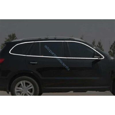 For Hyundai Santa Fe 2007 2008-2012 Chrome Steel Window Sill Molding Strip Trim - Image 1 of 4