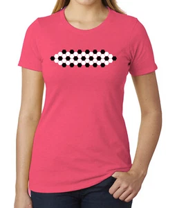 Patrón de pelota de fútbol, camisetas de fútbol para mujer, lindas camisas de fútbol - Imagen 1 de 7