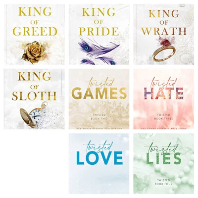 8 book set of Ana Huang Twisted Series set & king of wrath+pride+greed+sloth New