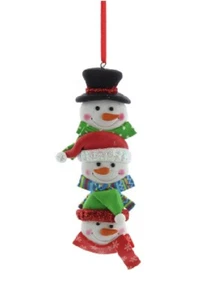 Festive Claydough Snowmen Heads 13cm approx P025585 - Picture 1 of 1