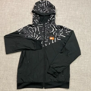 Nike Boys Sportswear Wind Runner Just Do It Hooded Jacket in Black Size XL - Picture 1 of 10