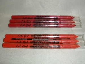 New Lot of 3 Choose LA Girl Shockwave Neon Lip Liner - Picture 1 of 3