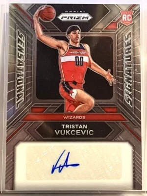 2023-24 Panini Prizm Tristan Vukcevic Sensational Signatures RC Auto Wizards - Image 1 of 2