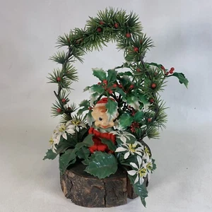 Arreglo de Navidad Kitsch Abrazador Rodillera Rojo Pixie Elf De Colección - Imagen 1 de 10
