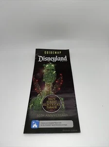 Disneyland Park Guide Map Main Street 50TH Anniversary Electrical Parade 2022  - Picture 1 of 1
