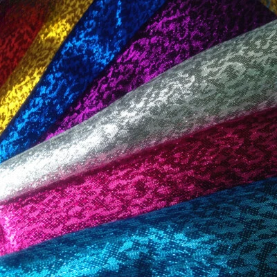 Speckled Shiny Glitter Fabric for Craft Costume Stage Upholstery Party Decor Sew - Image 1 of 4