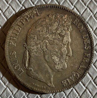 1833 France 5 Francs - Louis-Philippe I Silver KM#749.13 - Image 1 of 2