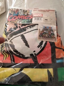 NEW bedding Set Marvel  COMICS Duvet COVER AND 2 pillow cases,, size ,double bed - Picture 1 of 5