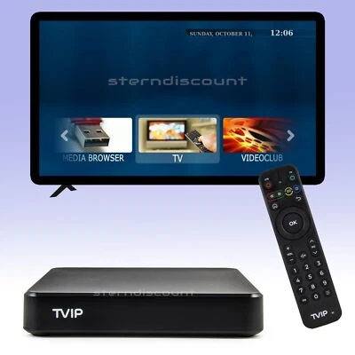 TVIP S-Box v.706 UHD 4K HDR Dual-WiFi Android 11.0 IP-TV Box Receiver Bluetooth - Bild 1 von 4