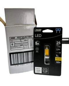 Feit Electric 25-Watt Equivalent Bright White (3000K) T4 G8 Bi-Pin Base 6 Pack - Picture 1 of 2