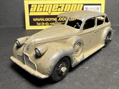 1947-50 Dinky Toys - 39d Buick Virrey Sedán - Bronceado - Sin caja - Neumáticos nuevos Foto 1 de 4