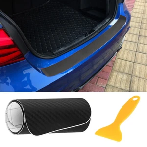 Car Door Sill Guard Bumper Scratch Protector Rubber Pad Cover Trim With Scraper - Picture 1 of 12