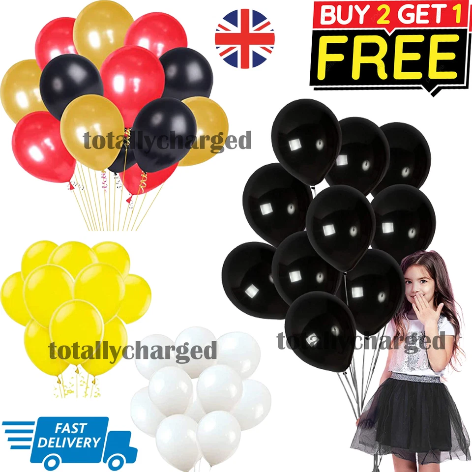 Party Balloons 100 Pack 10 inch Multicoloured Balloons Latex Colorful Balloons - Image 1 of 1