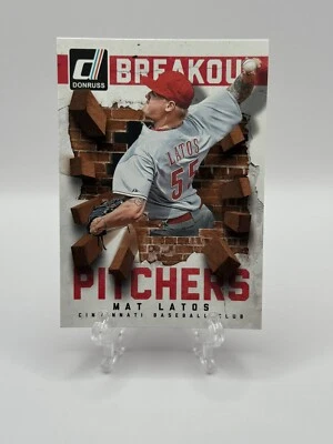 Mat Latos 22 2014 Donruss Breakout Pitchers Insert Cincinnati Reds Foto 1 de 2